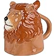 Servette Home Ceramic Lion Coffee Mug 10oz Upside Down Lion