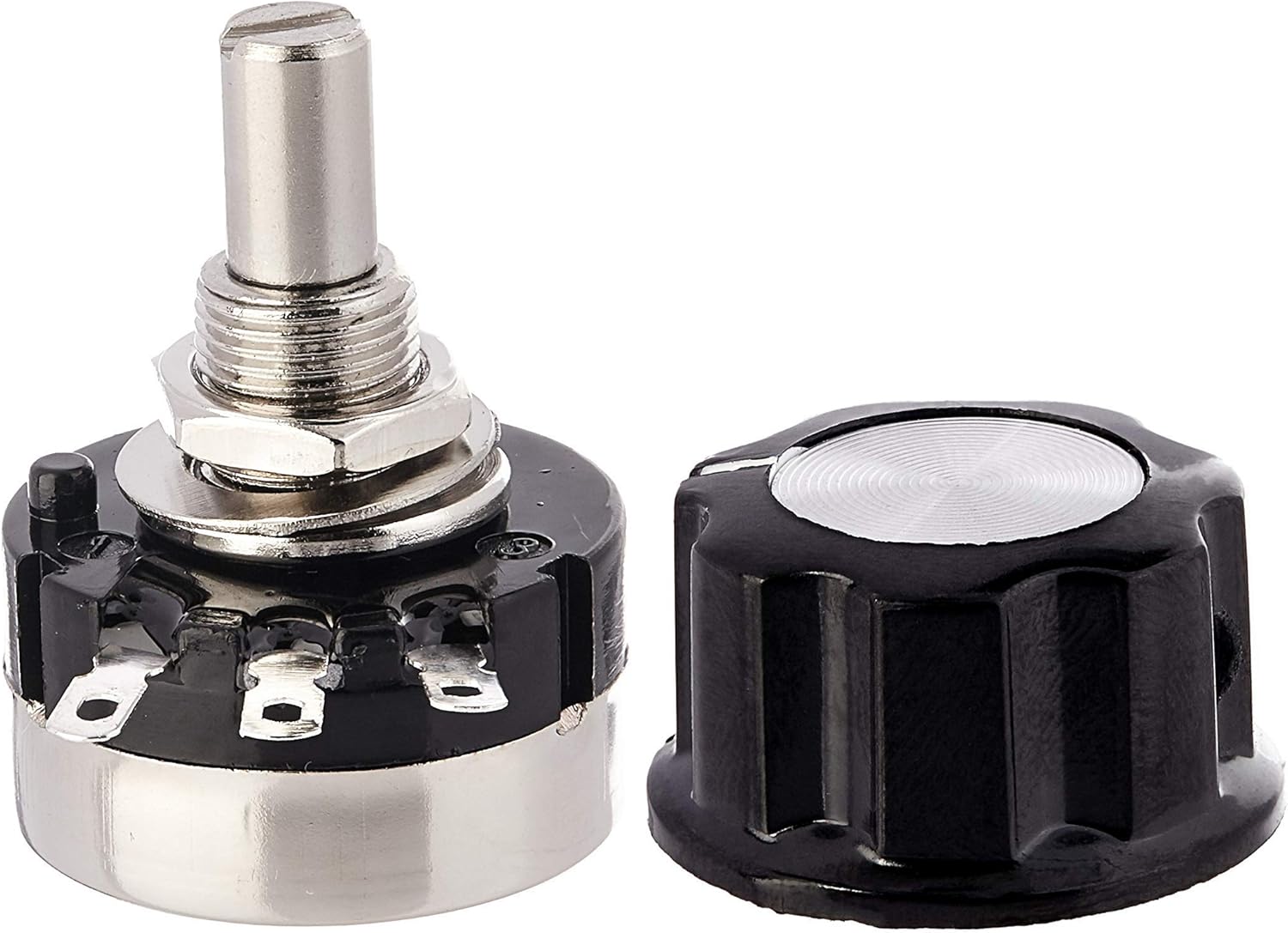 B101 100 Ohm Taiss 2pz Rv24yn20s Potenziometro Rotativo Cono Con Film Carbonio Mono Giro La Regolazione Della Velocita Dellinverter Controllo Velocita Motore 2pz A03 Manopola 2pz Quadranti Componenti Passivi Risonatori