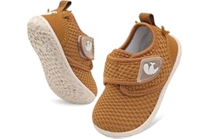 FEETCITY Baby Walking Shoes Barefoot Baby Shoes Infant Sneakers Newborn Crib Shoe Lightweight Flexible Slip On Shoe