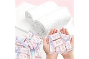 ERHAOG Disposable Face Towel - Travel Towel 16 X 10 in - 22 PCS Compressed Towel Tablets & Camping Towel - Coin Tissues Expands in Water - Magic Washcloths Candy Package for Kitchen Hiking Sport