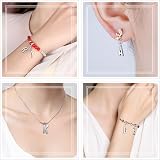 SANNIX 156Pcs Alphabet Letter Charms 6 Sets A-Z with 200 Jump Rings view 6