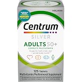 Centrum Silver Multivitamin for Adults 50 and Over, 125 Tablets | Contains Vitamin D3, B Vitamins, Clinically Proven to Support Memory as You Age, GLP-1 Support