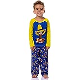 INTIMO Curious George Big Yellow Hat Toddler Kid's Raglan 2-Piece Long Sleeve Long PJ Pant Pajama Set for Boys Girls