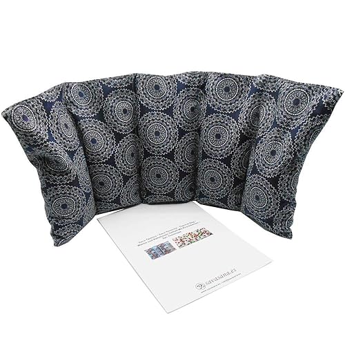 Saco térmico “MANDALAS AZUL MARINO” – 50 X 20 cm (XL) – relleno ...