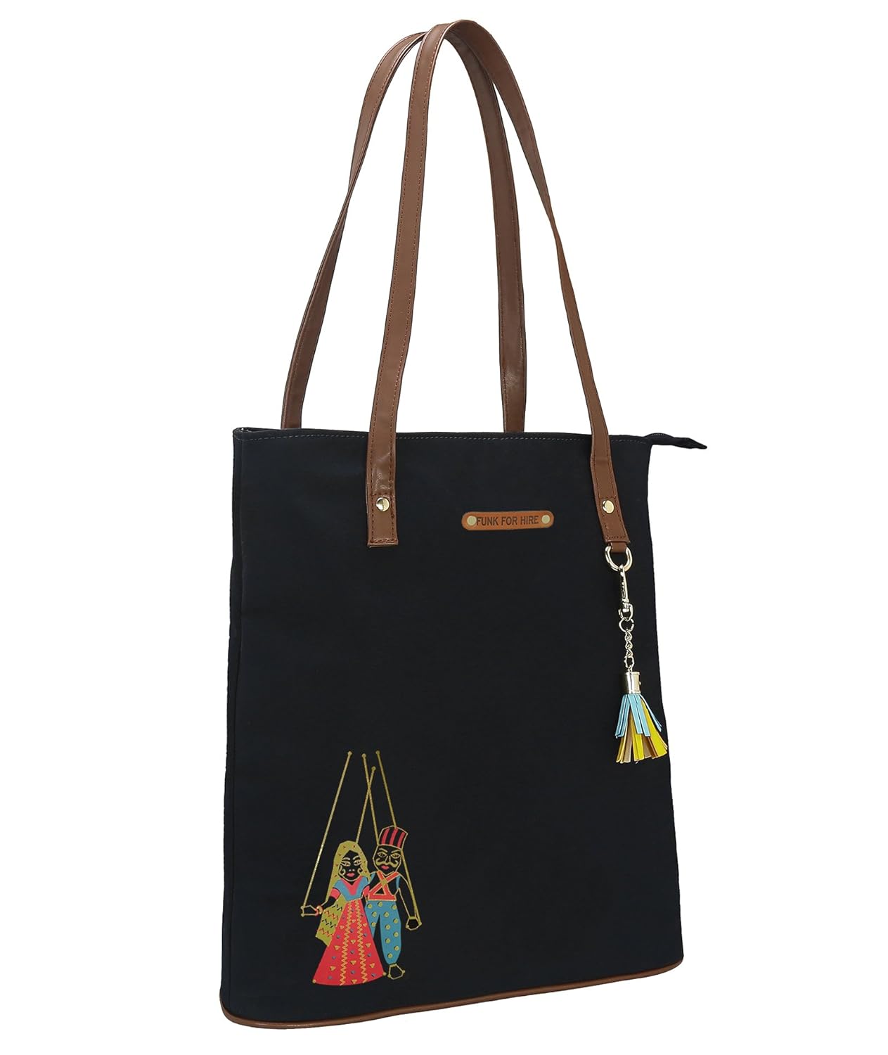 funk for hire women printed cotton canvas tote bags