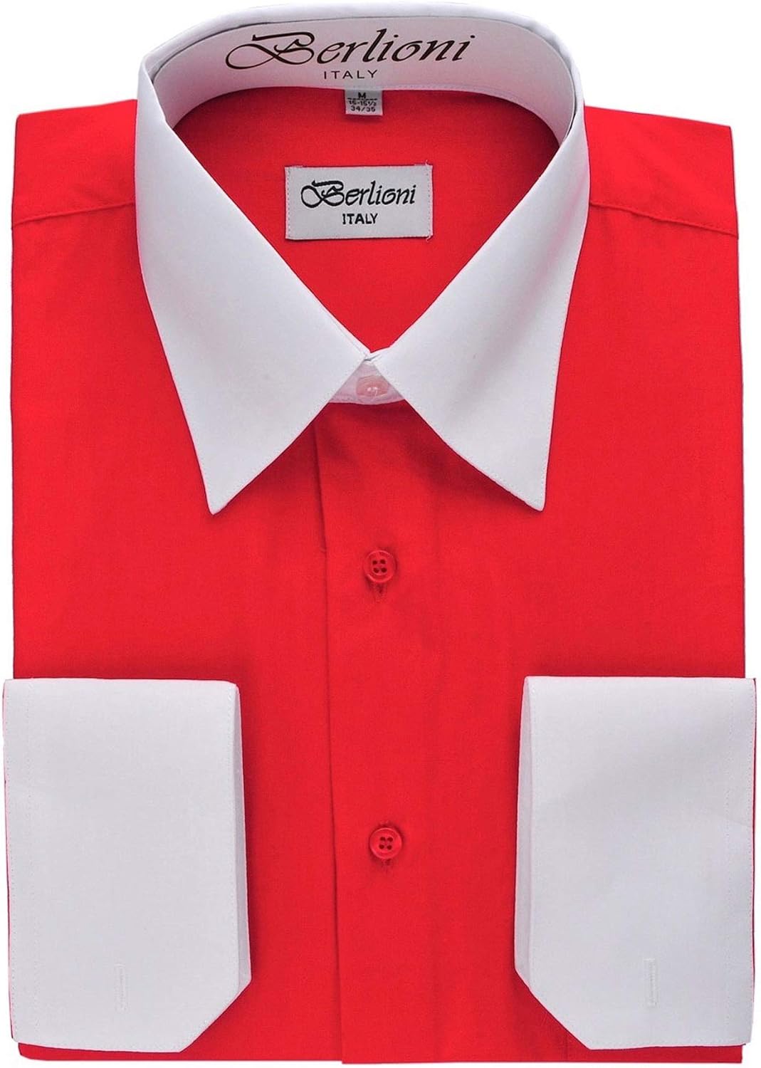 red and white mens dress shirt