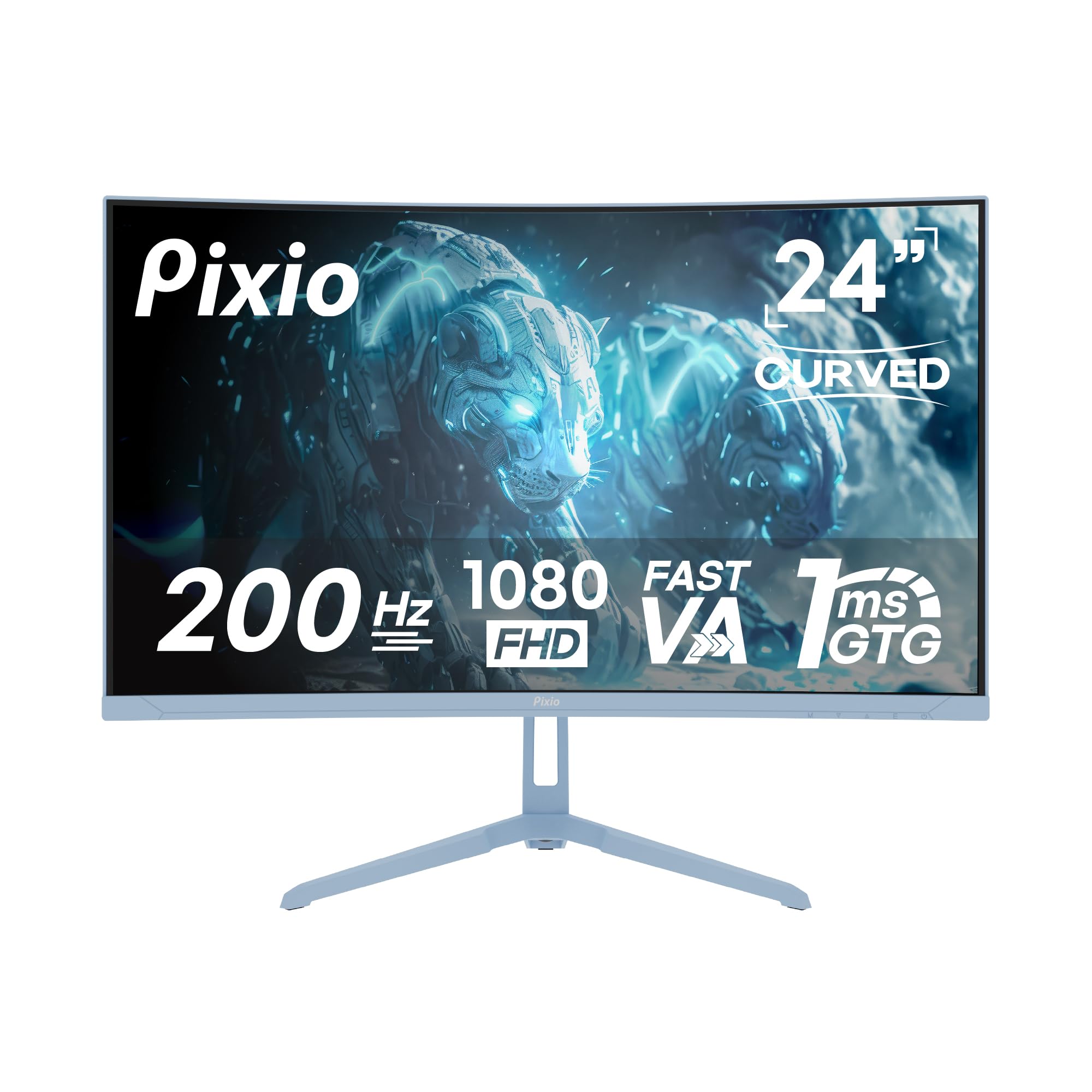 Pixio PXC248 Wave Blue 24 inch 200Hz Refresh Rate