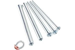 BRYHZKCM Spring Tube Benders Tubing Benders Spring for Pipe O.D.1/4, 5/16, 3/8, 1/2, 5/8 Inch Tube Bender Kit for Copper Aluminum Thin Wall Steel Tubing， 5 Pieces