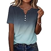 Zeagoo Shirts for Women Casual Short Sleeve Floral Blouses Summer Top Business Work Clothes