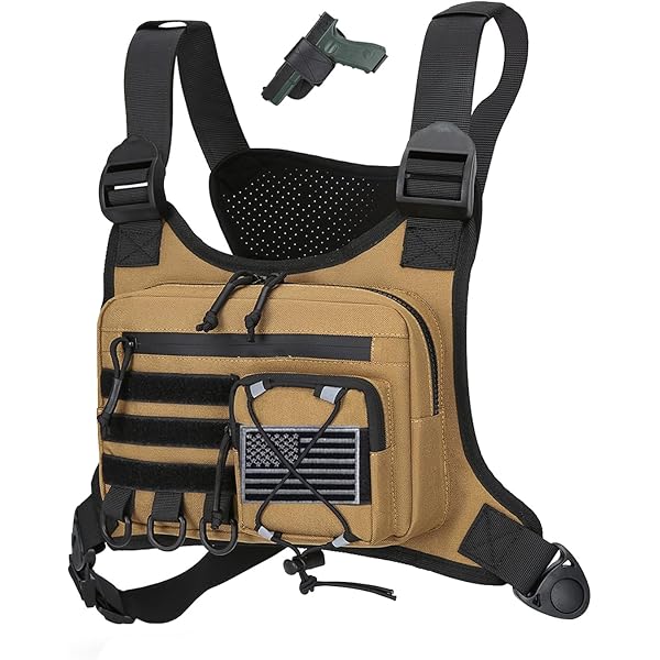 Conceal Carry Bag For Men Tactical Chest Bag For Men, EDC Vest