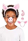 Pig Ears Headband Nose and Tail Costume Kit Standard