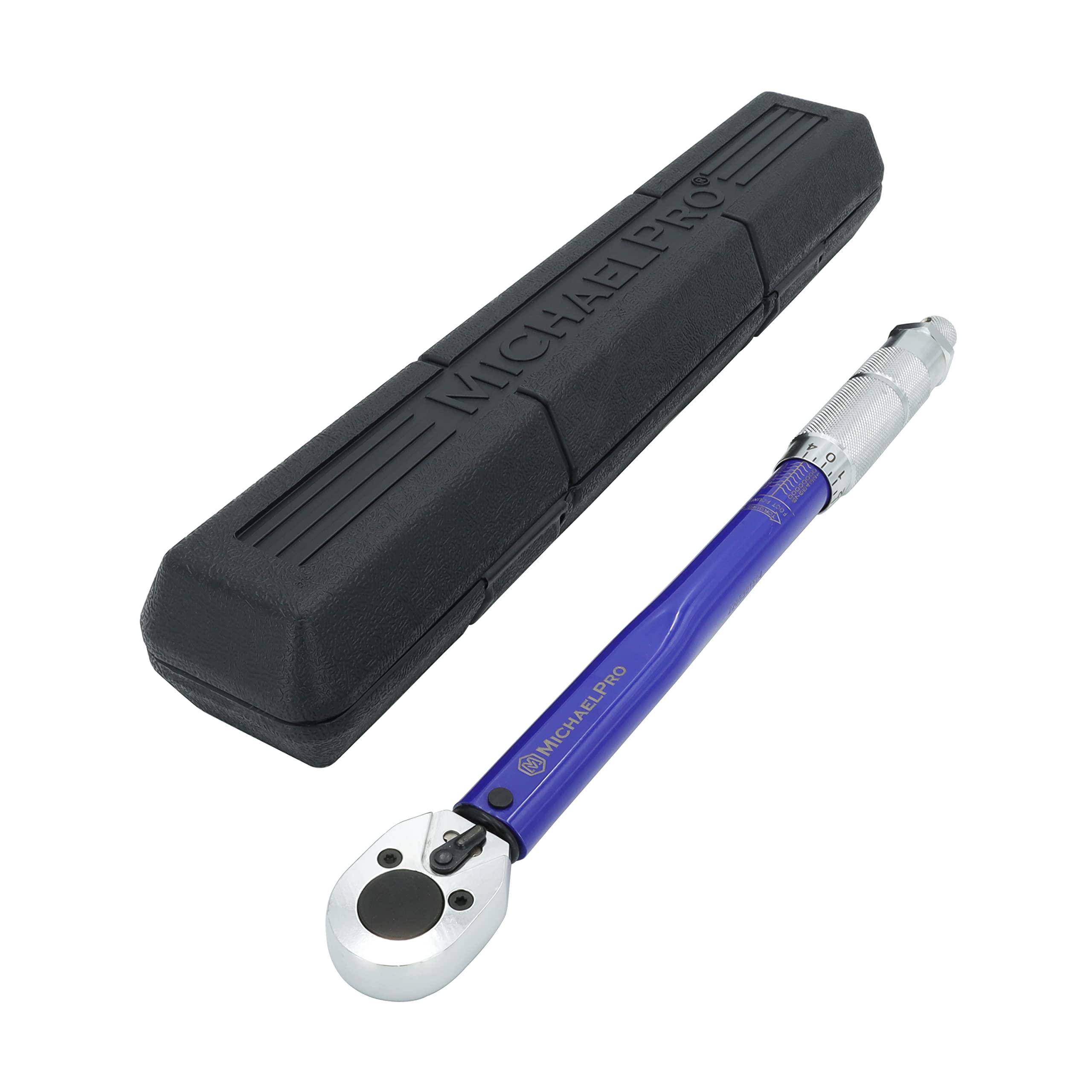 MichaelPro MP001219 3/8-Inch Drive Click Torque Wrench, 10 – 80 ft-lb Torque Range