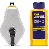 IRWIN Tools STRAIT-LINE Chalk Line, Classic Reel, Blue, 100ft (IWHT48441BC)