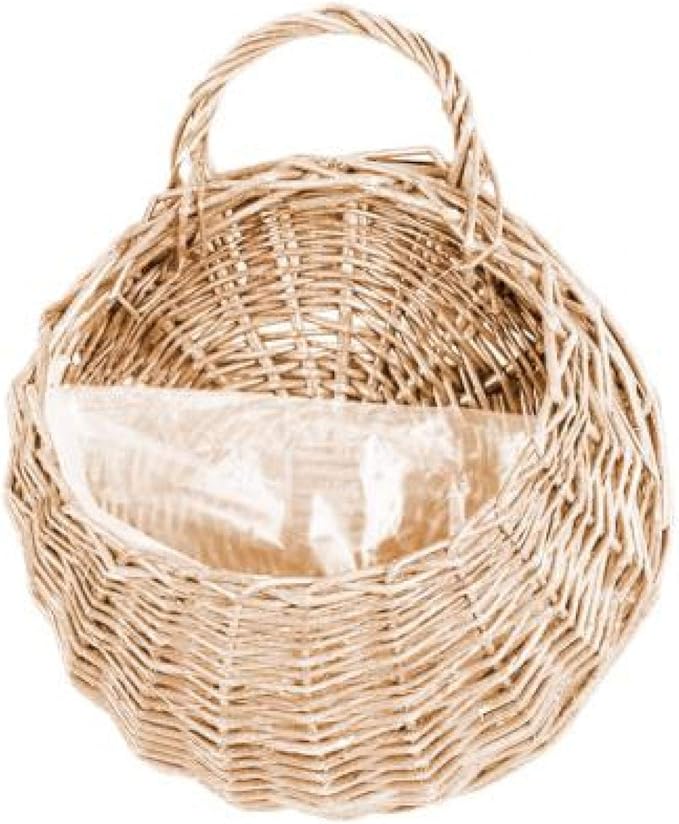 FQYYDD Cesta de Flores Cesta de Plantas de Vid Tejida a Mano Cesta