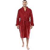 Fruit of the Loom mens Solid Plush Fleece Robe