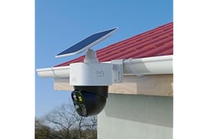 Lyeiaa Outdoor Gutter Mount Bracket for Eufy S340, Adjustable, Weatherproof and Flexible Bracket Compatible with Eufy S340 So