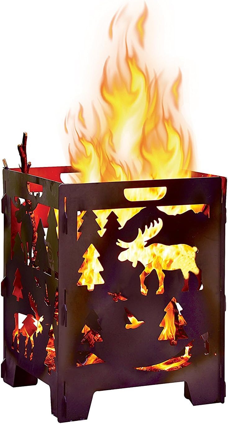 Large Fire Pits Moose Incinerator Barrel For Patio Camping Outdoor