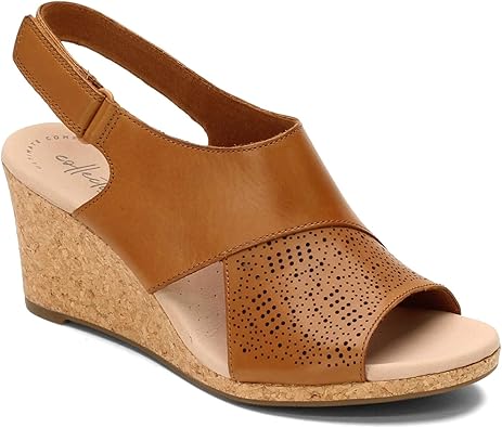 clarks womens wedges