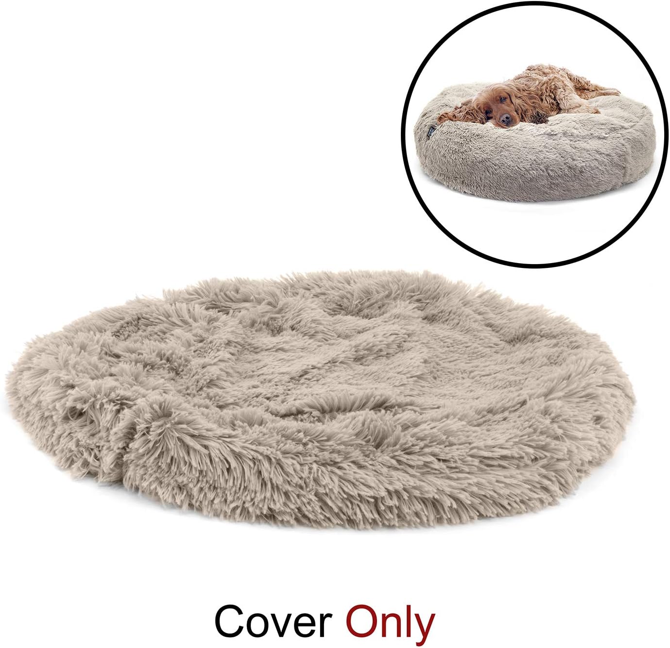 SportPet Designs Luxury Waterproof Pet Bed Replacement Cover- Large Machine Washable Sofa Bed, Tan (CM-10001-CS01) : Pet Supplies