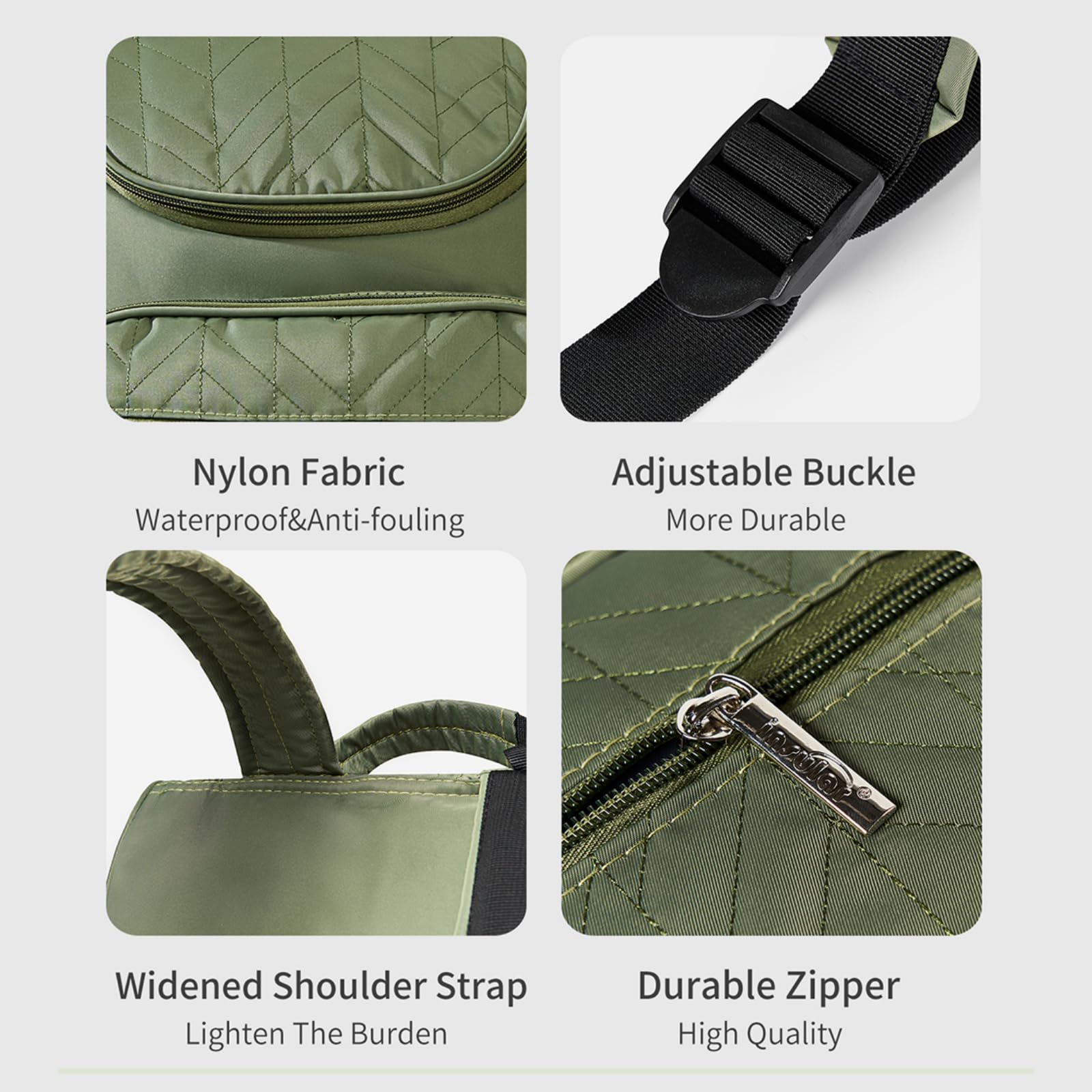 insular Diaper Bag Backpack, Multi-Function Travel Back Pack, Waterproof Changing Bag for Mom Girls, Large Capacity Baby Bag with Stroller Straps and Changing Pad, Green