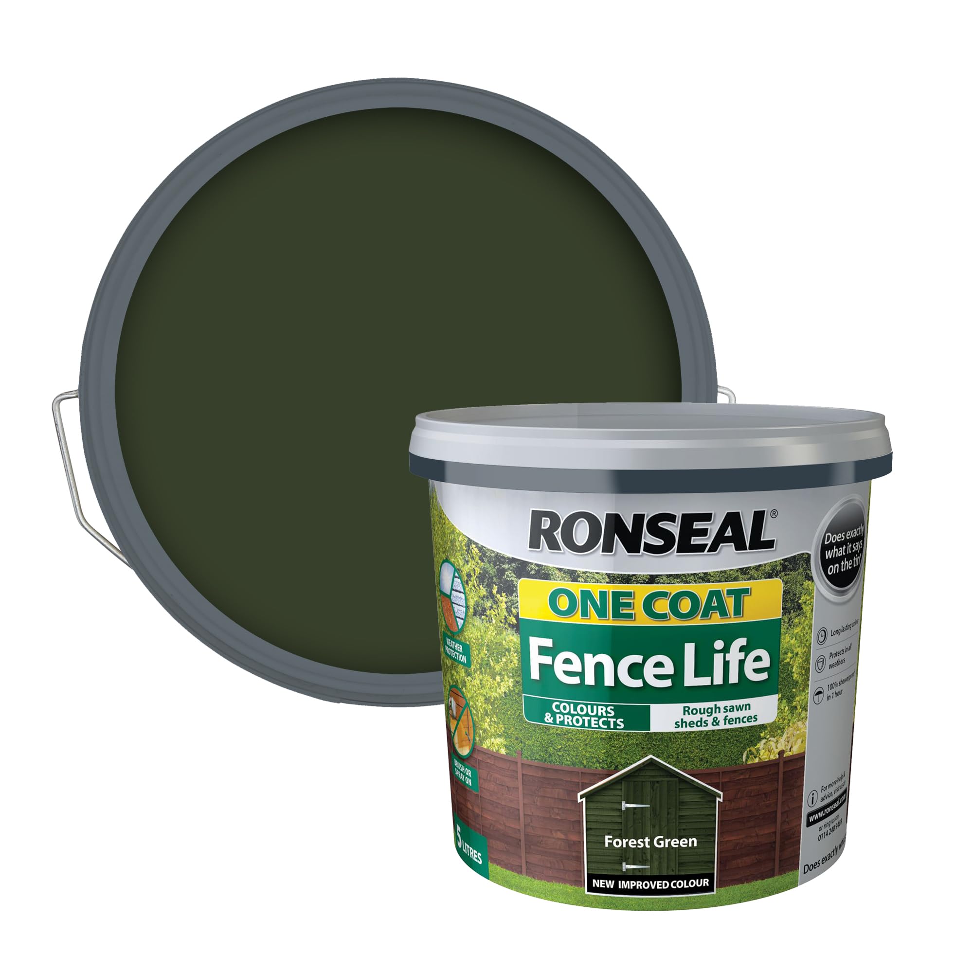 RS 1C FENCELIFE FOREST GREEN 5L [38291]