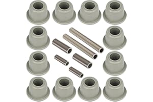 HUSKEY PARTS COMPANY Huskey Club Car Precedent Front Lower Spring & Front Upper A-Arms Bushing Kits with 12X Urethane Bushings, 2X Sleeves for Front Spring, 2X Inner Rolled Sleeve, 2X Outer Rolled Sleeves
