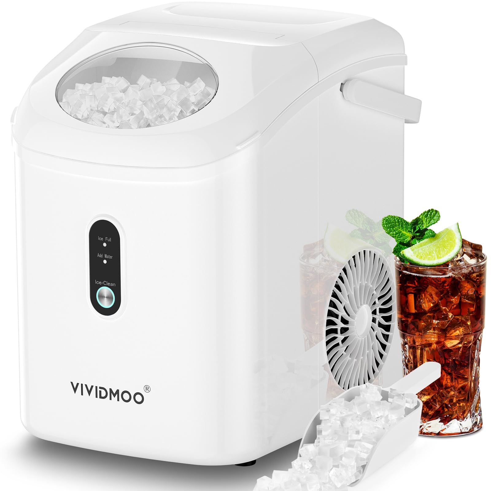 Ice Makers Countertop Nugget Ice Cubes, Portable