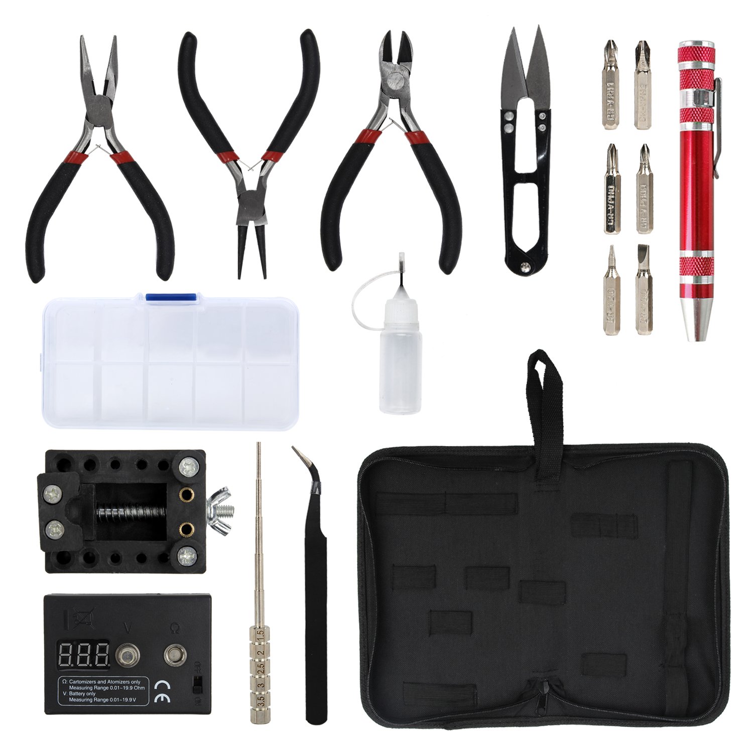 11pcs Set Electronic Cigarette Diy Coil Jig Winding Tool Kit