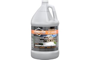 FOUNDATION ARMOR Armor SX5000 WB Water-Based Silane-Siloxane Sealer for Concrete, Brick, Pavers, Stone - Matte Concrete Sealer - 1 Gallon