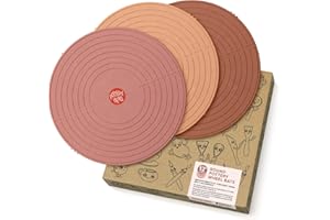 Pottery Head Pottery Bats for Pottery Wheel - Set of 3 Round 12" Pottery Wheel Bats with Guiding Lines - Clay Tools, Ceramic 