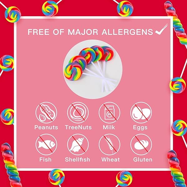 BIG SIZE! 24 PACK TWISTY LOLLIPOP, SWIRL LOLLIPOP, RAINBOW TWIST AND SWIRL LOLLIPOPS INDIVIDUALLY WRAPPED BULK, KID’S LOLLIPOPS CANDY FOR BIRTHDAY, NET 17G MIXED FRUIT FLAVOR