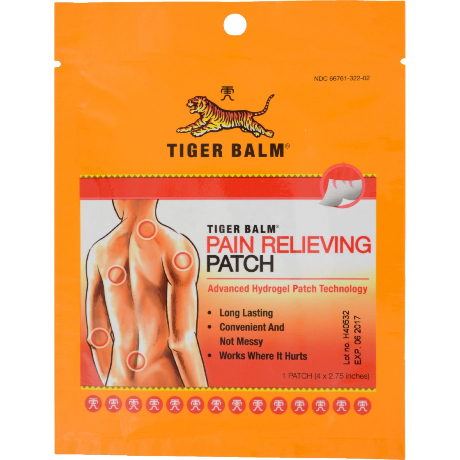 Amazon.com: Tiger Balm Pain Relieving Patch Large 4 Each (Pack of 6