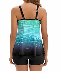 2 Piece Swimsuit for Women Tummy Control Bathing