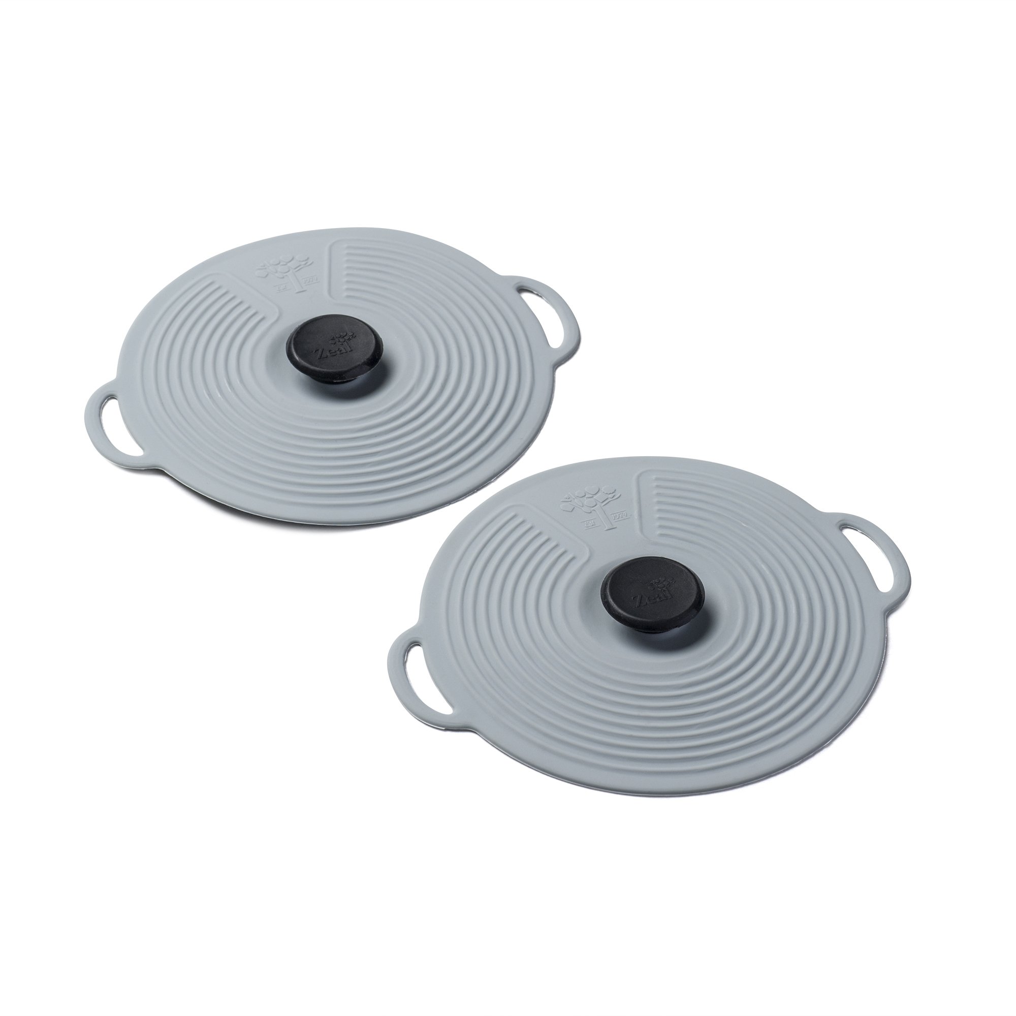 Zeal Silicone Keep Fresh Storage Airtight Seal Mini Lid Reusable Eco-Friendly Classic Design Set of 2 Duck Egg Blue (10cm/4")