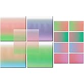 BAYTORY 300 Sheets Transparent Glitter Sticky Note, 3 × 3 Clear Memo Pads, Self-Stick Index Tabs, Waterproof See Through Self-Adhesive Sticky Notes, for Office School Supplies (76mm)