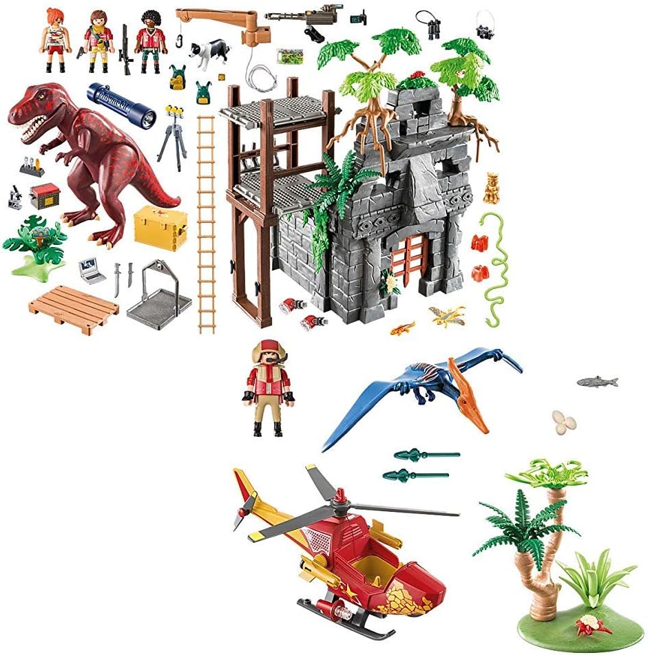 playmobil adventure copter with pterodactyl
