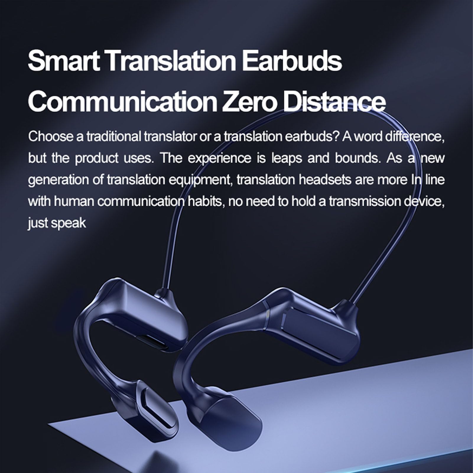 BL-17 Language Translator Earbuds, Language Translator Device Supports 144 Languages, Two Way Translator Device Voice Language Translator for Business Travel Learning
