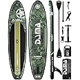 DAMA Premium Inflatable Stand Up Paddle Board (6 inch Thick), sup Board for Adults, SUP, Yoga Boards, Fishing Paddle Boards w/SUP Accessories, 4pcs Kayak Paddle, 32” Wide Stance, Non-Slip Deck