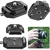ULANZI F38 Camera Quick Release Plate w 1/4" to 3/8" Screw Thread, Quick Release System QR Plate Camera Tripod Mount Adapter