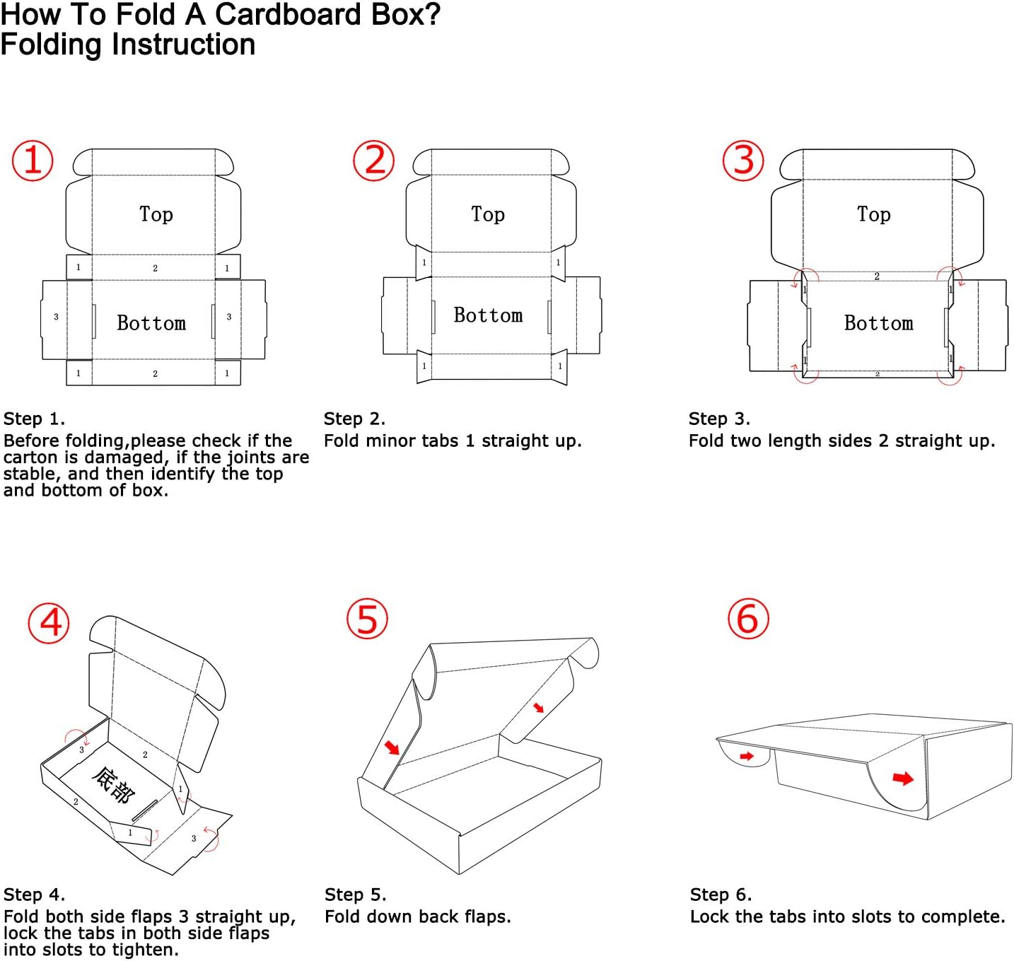 RLAVBL Small Shipping Boxes 7x5x2 White Corrugated Cardboard Box, 25 Packs: Office Products