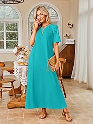 MEROKEETY Women's 2025 Summer Maxi Dress Casual