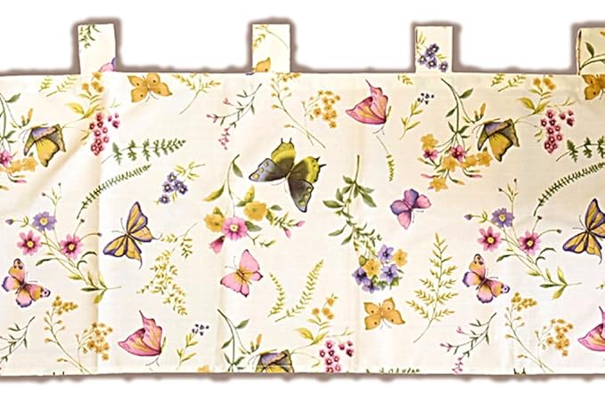 Amazon.de: Küche und mehr - Bistrogardine m. Schlaufen ''Schmetterling