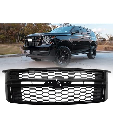 Chrome Front Upper Grille For 2015-2020 Chevy Tahoe/Suburban LTZ - GM1200704 Replacement