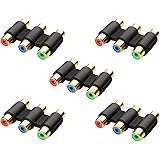 Cable Matters 5-Pack Gold Plated 3-RCA, RGB Coupler