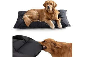Couzssyhi Chew Proof Indestructible Dog Bed - Durable Dog Bed for Aggressive Chewers, Machine Washable & Waterproof Indoor Ou