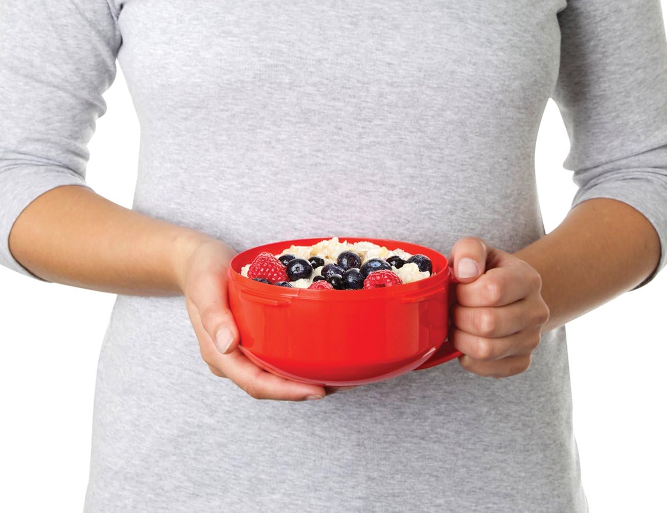  | Sistema Microwave Collection Breakfast Bowl, 28.7oz./850ml, Red: Bowls