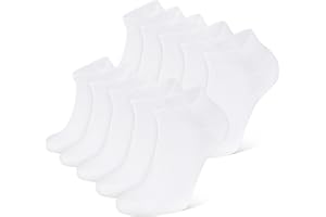 Closemate 10 Pairs Ankle Socks for Men Women Cotton Low Cut Socks Non Slip Short Socks