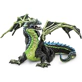 Safari Ltd. Fog Dragon Toy - 8.5 Inch Realistic Fantasy Figure for Kids | 8.5 Inches Long x 6 Inches Tall, Ages 4+, Safety Tested, BPA Free PVC, Fantasy Play, Dragon Dioramas, School Projects