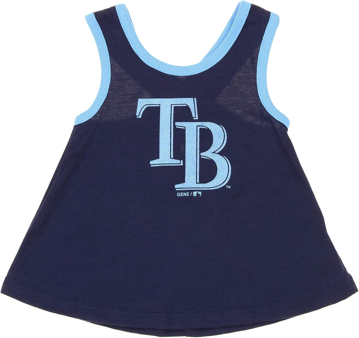 Outerstuff MLB Tampa Bay Rays Newborn Swing Away Cross Tank & Bottoms Set: Clothing