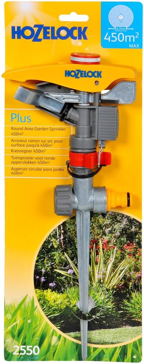 HOZELOCK, Pulsating Sprinkler Plus 450 m² : Large-area Spray Sprinkler, Fully Adjustable, Water Small to Large Circles - Image 3